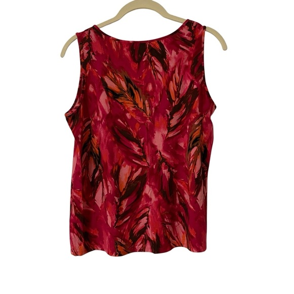 J. Jill Vibrant Red and Black Tank Top Small Petite Wearever Collection Stretch - Picture 2 of 9